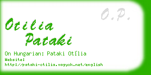 otilia pataki business card